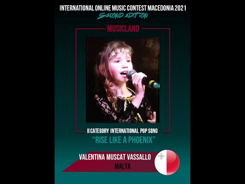 MUSICLAND 2021 Valentina Muscat Vassallo (MALTA) "Rise like a Phoenix" POP 2-nd cat (cover)