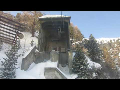 Luftseilbahn Mottec - Tsarmette Bergfahrt 2021 - cable car Switzerland téléphérique Suisse