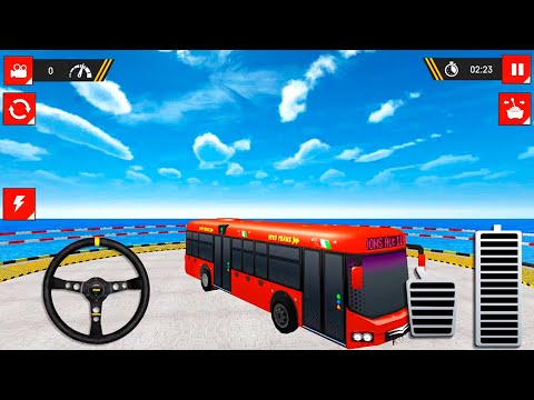 Impossible Bus Stunt Driving Simulator 2020 - Mega Ramp Bus Racing Game | Android GamePlay