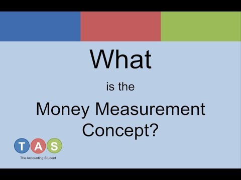 What is the Money Measurement Concept?