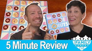 Donuts - board game review - a delicious 2 player abstract