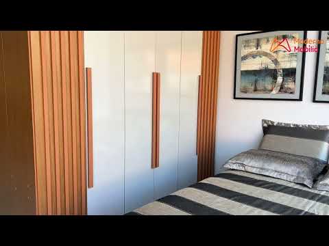 Video thumbnail of Guarda Roupa Casal Kiev 100 MDF 6 Portas e 4 Gavetas