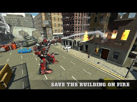 Real Robot Firefighter Truck Transform Robot Game - Android Gameplay