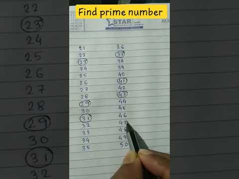 prime number between 20-50 | learn in shorts | #shorts