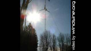 preview picture of video 'Bergey Excel 10kW @ 120'  western NY Nov 2009'