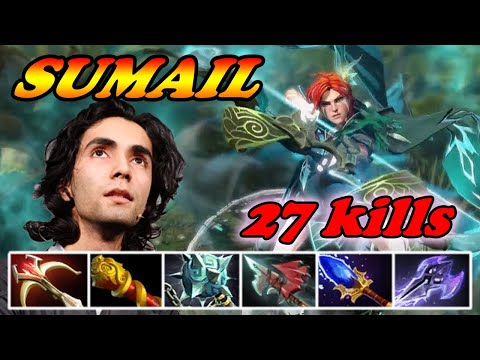 Sumail Windranger mid killing machine 27 kills no mercy | SUMAIL Dota 2