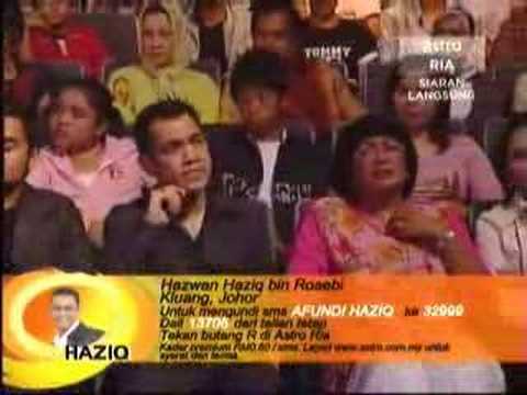 Konsert AF4 Minggu 7 - Haziq - Tak Seindah Wajah