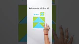Pattern matching activity for kids | fun kids activity #shorts #colorfullearning #kidsworksheet