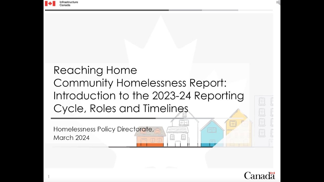 Reaching Home Community Homelessness Report: Introduction to the 2023-24 Reporting Cycle