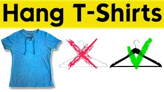 How to Hang T-Shirts and NOT DAMAGE Them: A complete guide