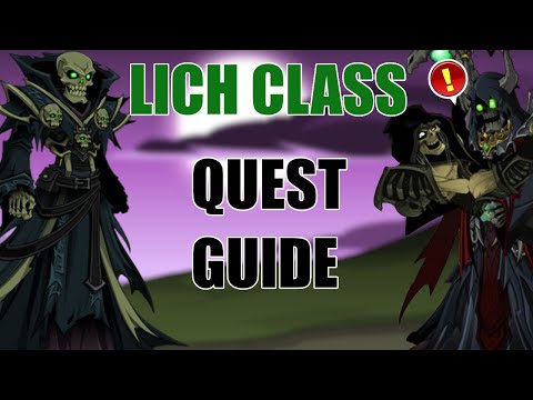 AQW Lich Class Class Full Walkthrough |  Klaatu's - Nicto's - Verata's Necronomicon Guide
