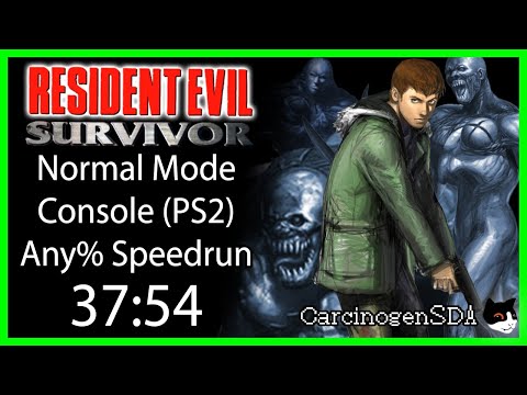 Resident Evil: Survivor (PSX) Speedrun - 37:54 (Console any% Normal)