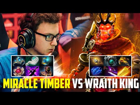 Miracle Timbersaw vs 900 XPM Wraith King - He is CRAZY or WHAT?