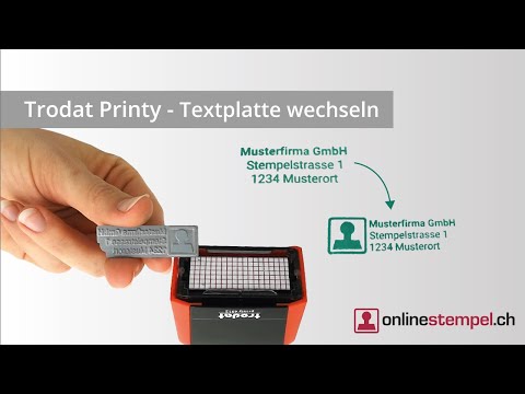 Trodat Printy - Stempel Textplatte wechseln | CH
