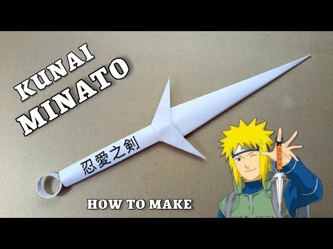 MAKING MINATO KUNAI FROM PAPER - ( How To Make a Paper Kunai )