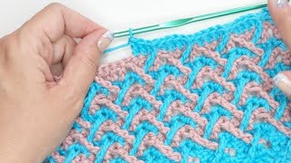 Unique Crochet Stitch 🌟 Easier than it looks 🧶