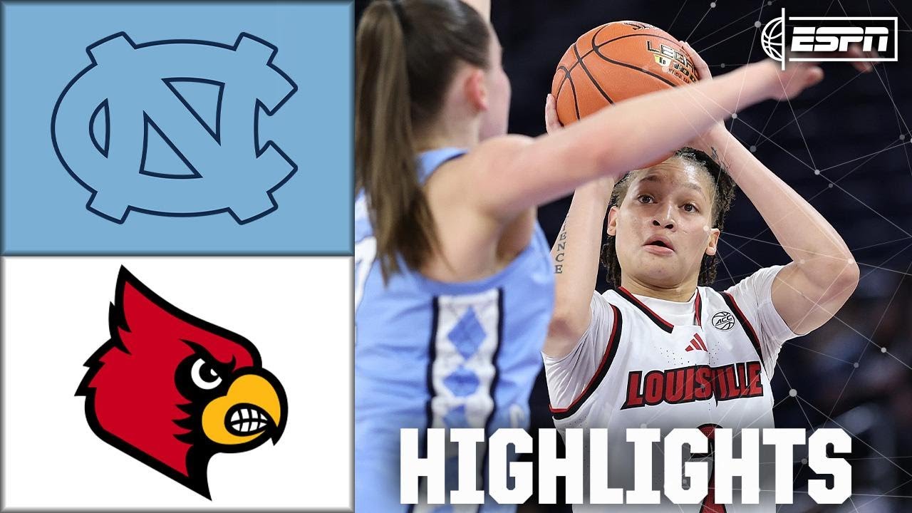 North Carolina Tar Heels vs. Louisville Cardinals | ACC WBB Tournament Highlights | ESPN CBB