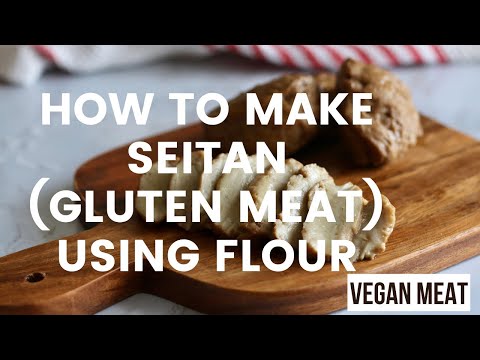 How to make SEITAN/GLUTEN using flour | Vegan Meat Substitute