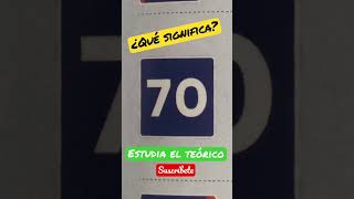 Señal de indicación S-7. Velocidad máxima aconsejada.
