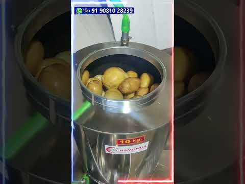 Stainless Steel Potato Peeler Machine 5 Kg Per Batch
