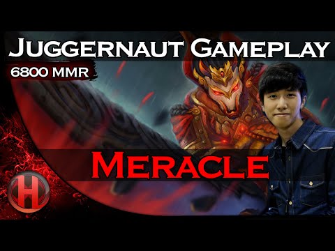 Meracle 6800MMR Juggernaut Gameplay Dota 2