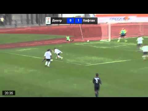 Football.by. Днепр - Нафтан. Фол на Шрамченко и сейв Хаткевича