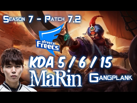 AFs MaRin GANGPLANK vs MORDEKAISER Top - Patch 7.2 KR Ranked