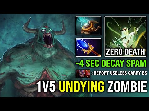 TRUE 1v5 UNDYING -4 Sec CD Decay Beyond Godlike Aghanim Deleted BS From Offlane Dota 2