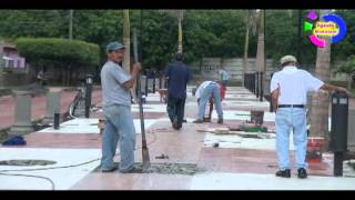 preview picture of video 'Siguen labores de construcción paseo la Biblia; Nagarote'