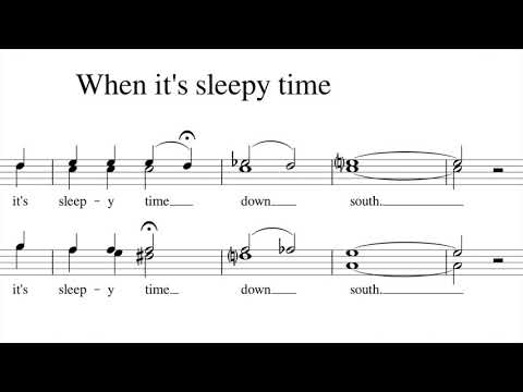 When it's sleepy time - Barbershop Tag - Sunday's Harmony