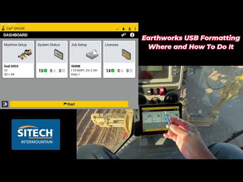How to Format a USB Drive for Trimble Earthworks