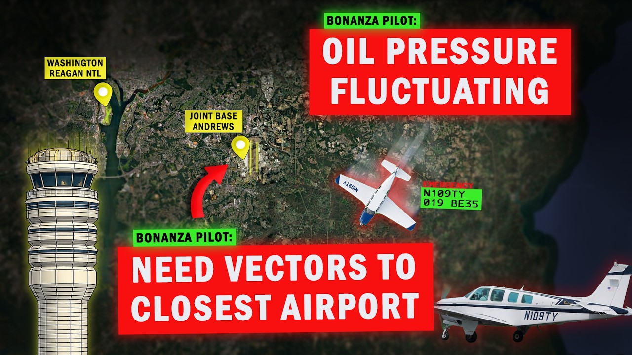 Controller SAVED THIS PILOT | Engine Problems near Washington D.C.