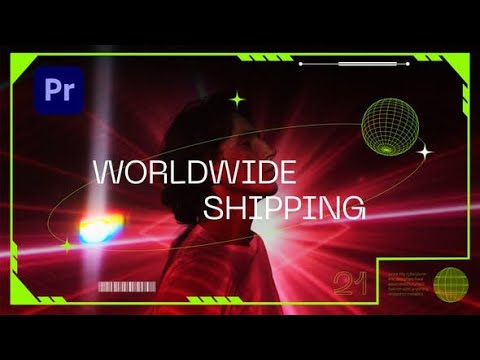 Premiere Pro Template: Futuristic Intro + Free Font