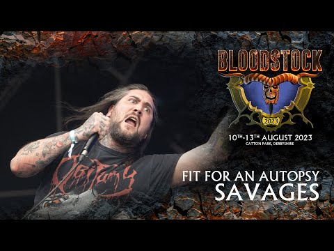Fit For An Autopsy performing Savages at Bloodstock Open Air in 2023