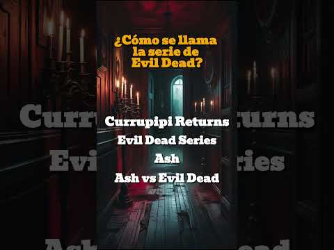 Adivina la pregunta antes de que acabe el tiempo #evildead #series #ash #terror #preguntas #viernes