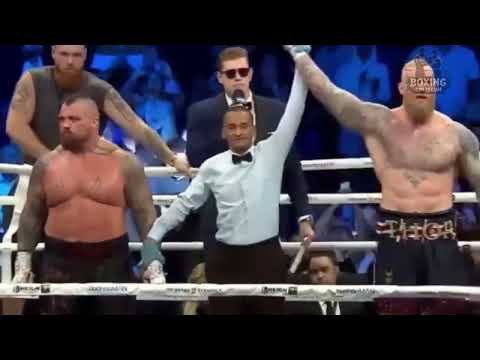 Hafthor Bjornsson vs Eddie Hall - Full Fight (Heaviest Boxing Match in History)