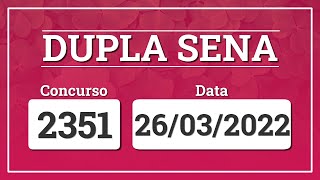 Capa de DUPLA SENA 2351