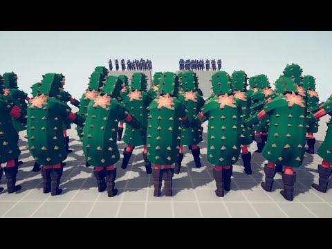 100x ARCHERS + 1 CATAPULT vs CACTUSES - Totally Accurate Battle Simulator