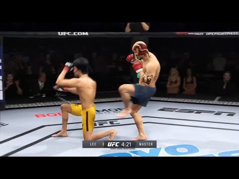 UFC4 | Bruce Lee vs Wushu Master (EA Sports UFC 4)