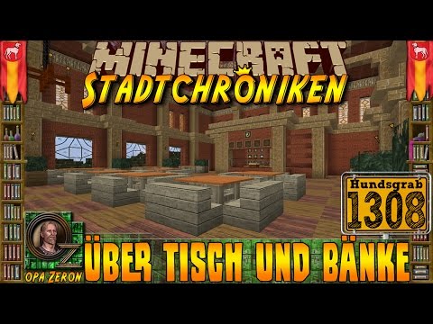 Minecraft #1308 -Stadtchroniken- Über Tisch und Bänke [HD+Deutsch]