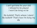 Suicidal Tendencies - No Bullshit Lyrics