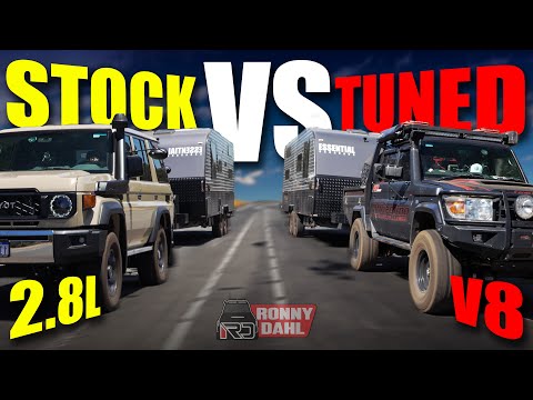 2024 Landcruiser 2.8l Auto TOWING TEST vs the V8 70 series
