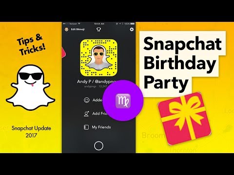How to Turn On Snapchat Birthday Party