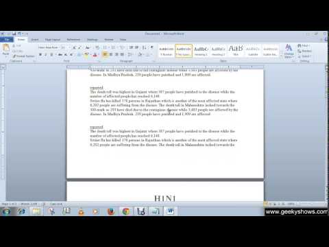 Microsoft Office Word 2010 Minimize and Maximize the Ribbon