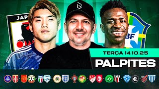PALPITES DE FUTEBOL PARA 14 10 2025 (TERÇA-FEIRA) | Boleiros Tips