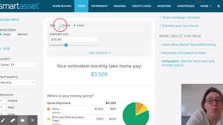 Budget!!! Part 2 - Texas Paycheck Calculator - SmartAsset