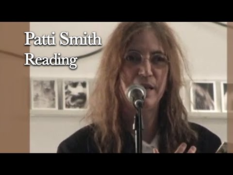 Patti Smith, Land 250 - Performance : William Blake reading - 2008