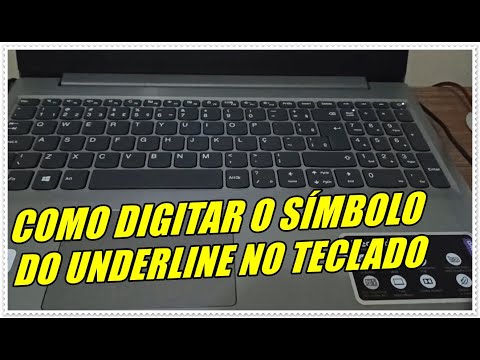Vídeo: Underline no notebook: como fazer no teclado