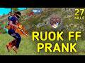 SOLO VS SQUAD RUOK FF PRANK UNSTOPPABLE GAMEPLAY WITH RUOK FF BUNDLE 90 HEADSHOT INTEL I5