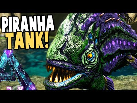 IT'S FINALLY POSSIBLE! GIANT TAMED PIRANHA PIT! HOW TO - (16) Ark Aberration Gameplay